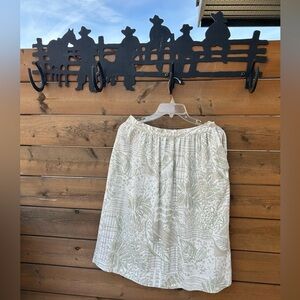 278.ALFRED DUNNER Women’s Woven Core Vintage Leaf-Print Skirt